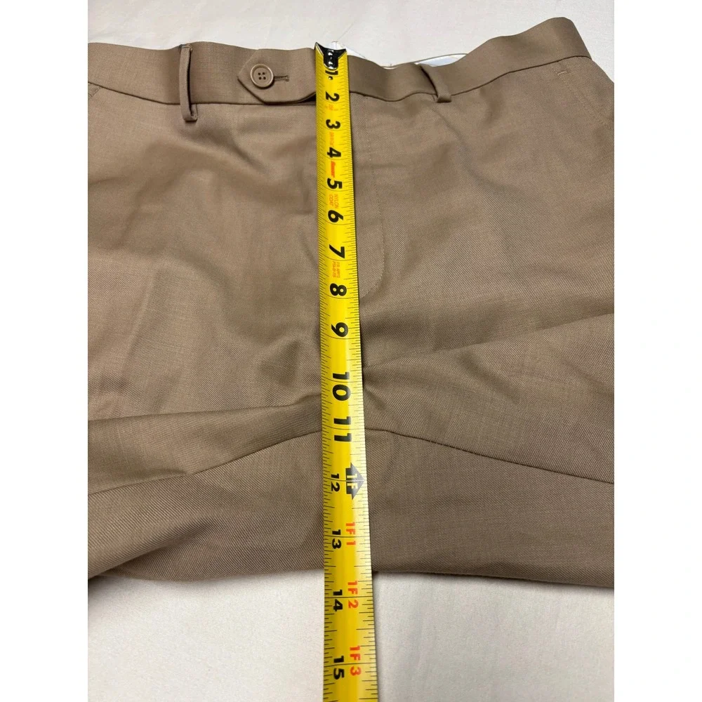 Mantoni Milan Italy Tan Super 140s Virgin Wool Dress Pants Mens 38/32 L30 M40901